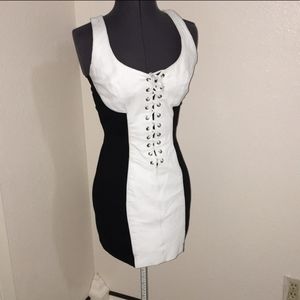 Vintage XS Leather Stretch Dress 🔥🔥🔥